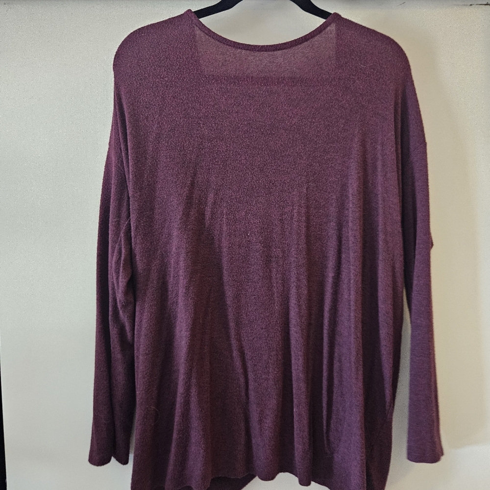 Cherish Relaxed Purple Long Sleeve Tunic